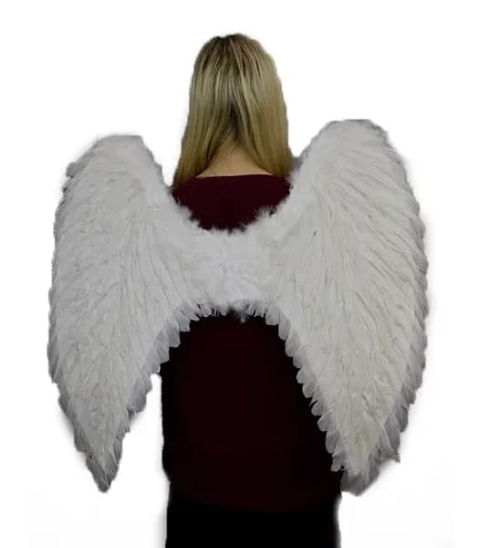 Large White Feather Angel Wings