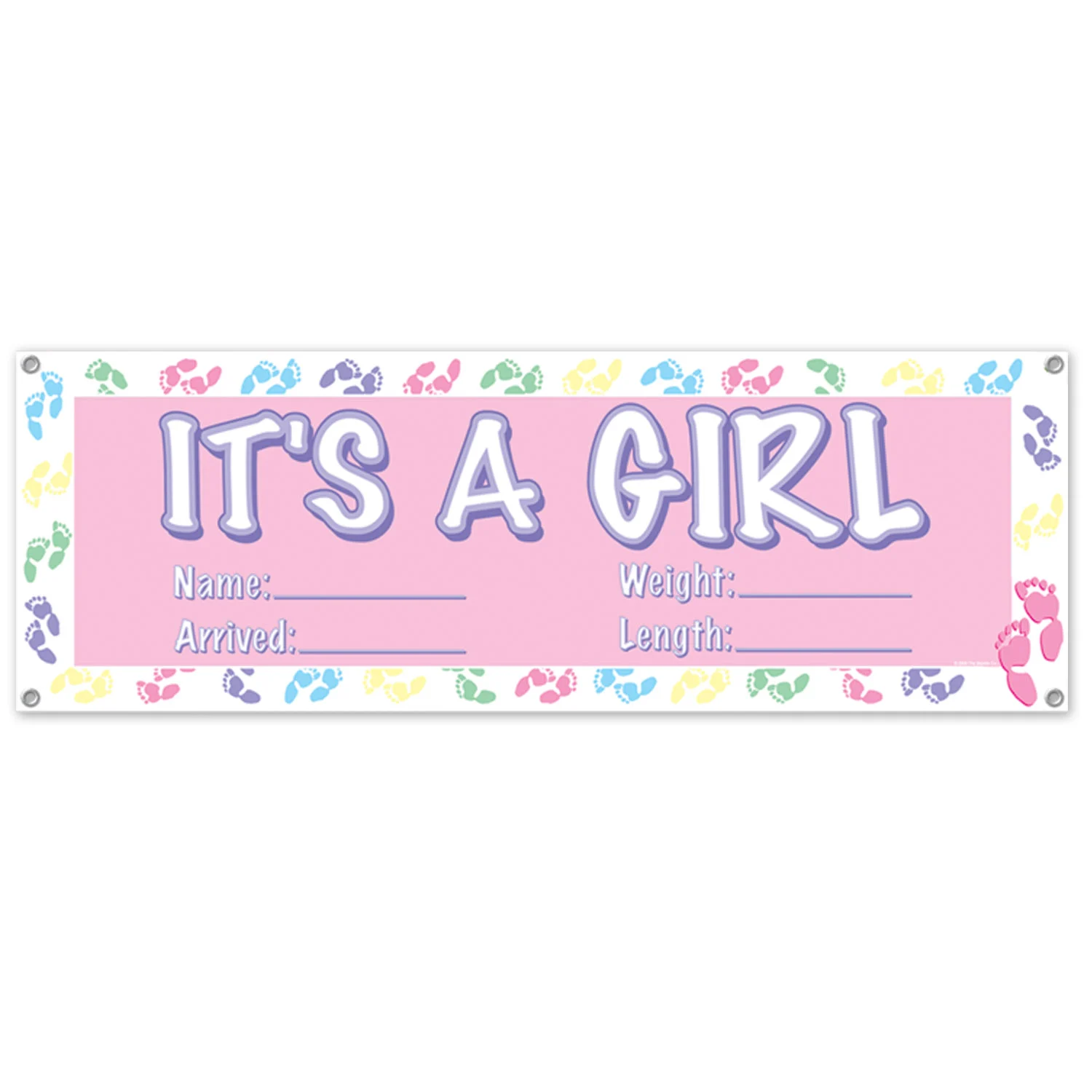 It's a Girl Jumbo Sign Banner 152cm x 53cm**