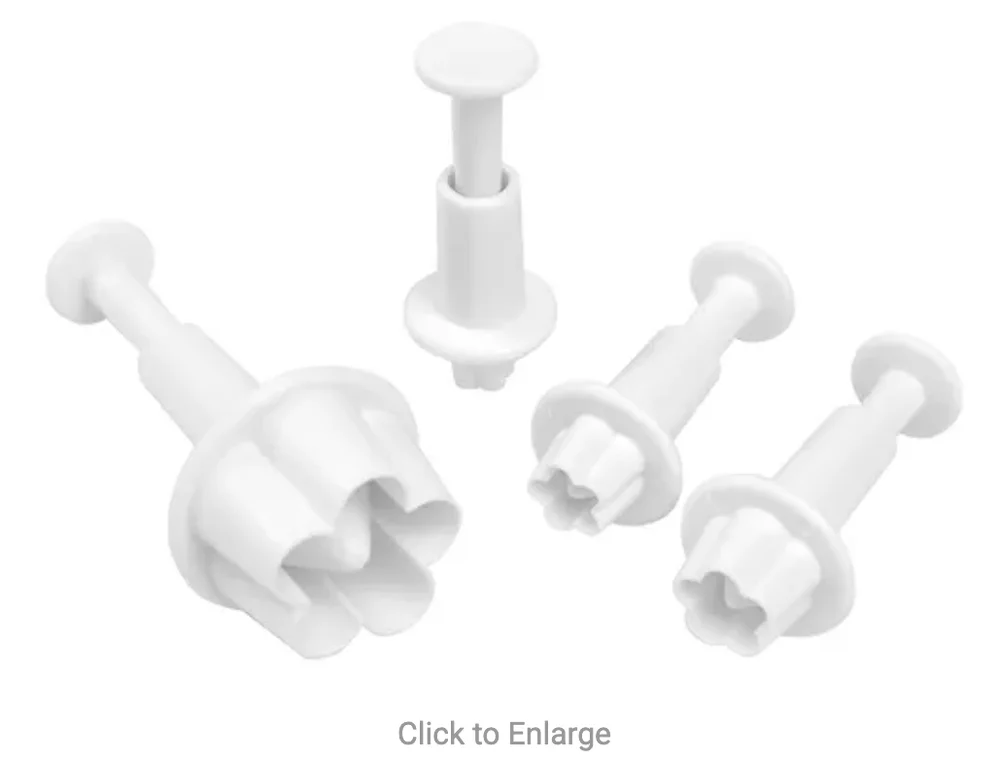 Mondo Flower Blossom Plunger Cutter Set – 4pc