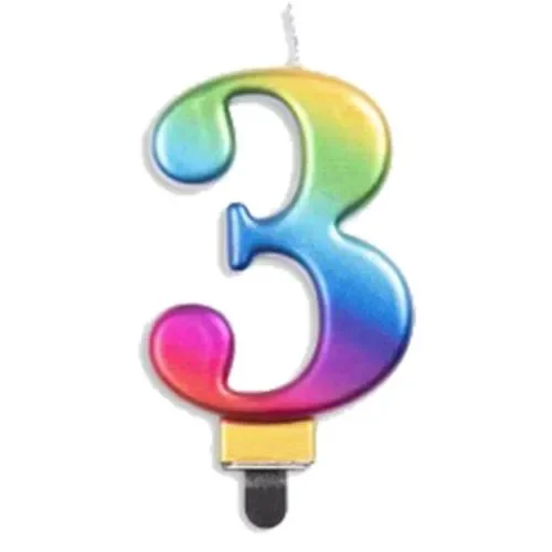 #3 Rainbow Candle