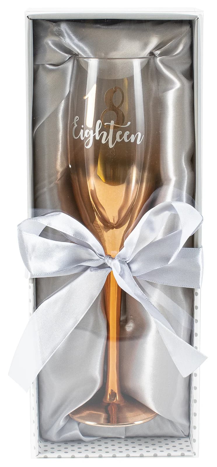 18th Champagne Flute Rose Gold Ombre - 150ml