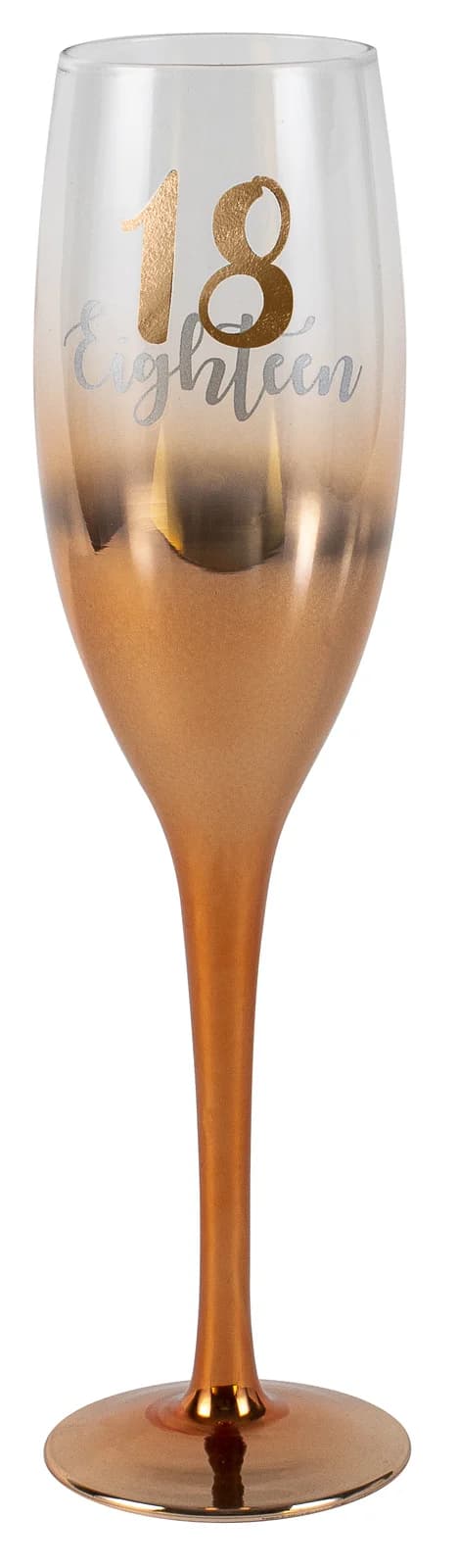 18Th Champagne Flute Rose Gold Ombre - 150Ml