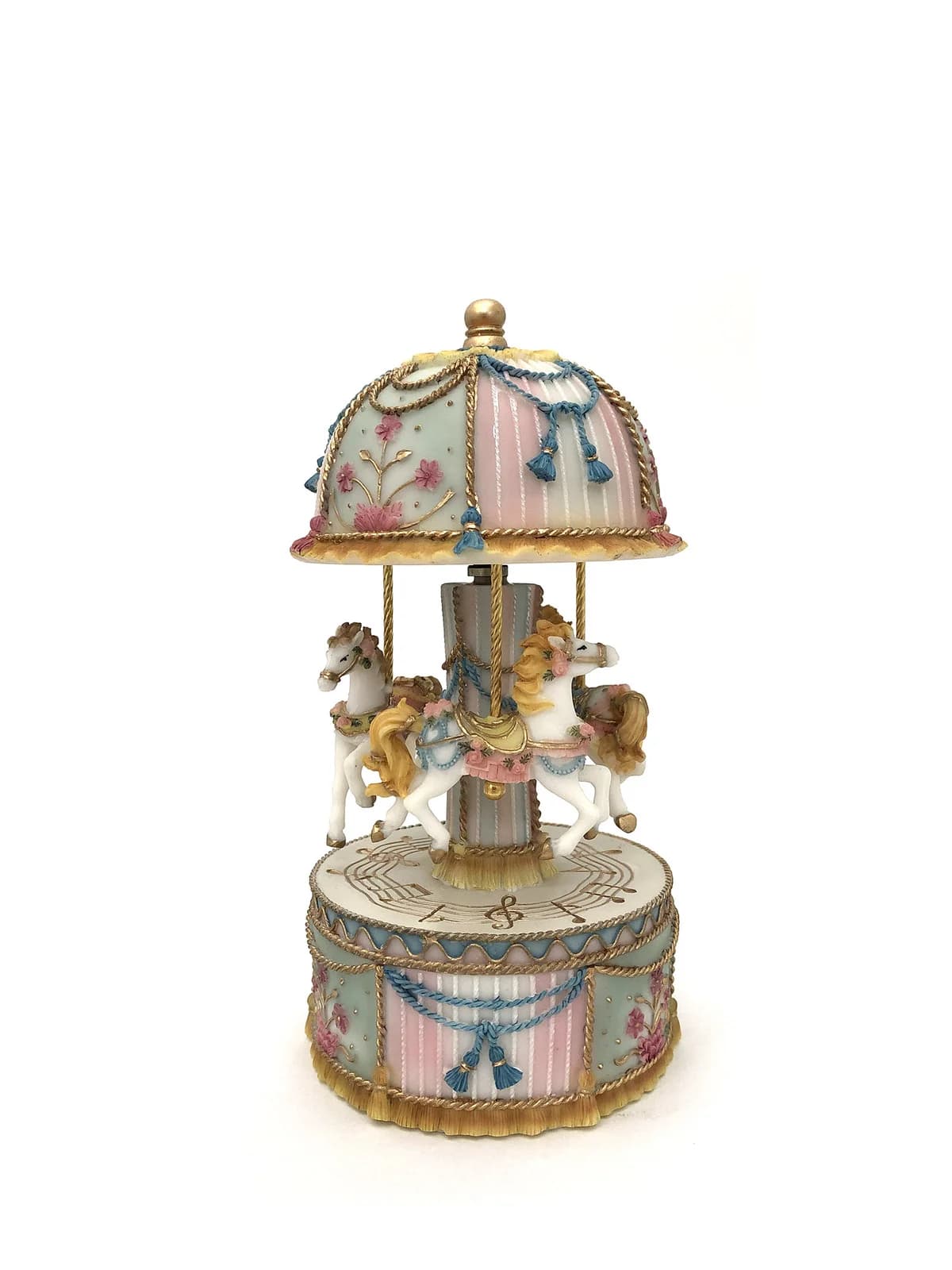 Striped Pink Carousel - 19Cm