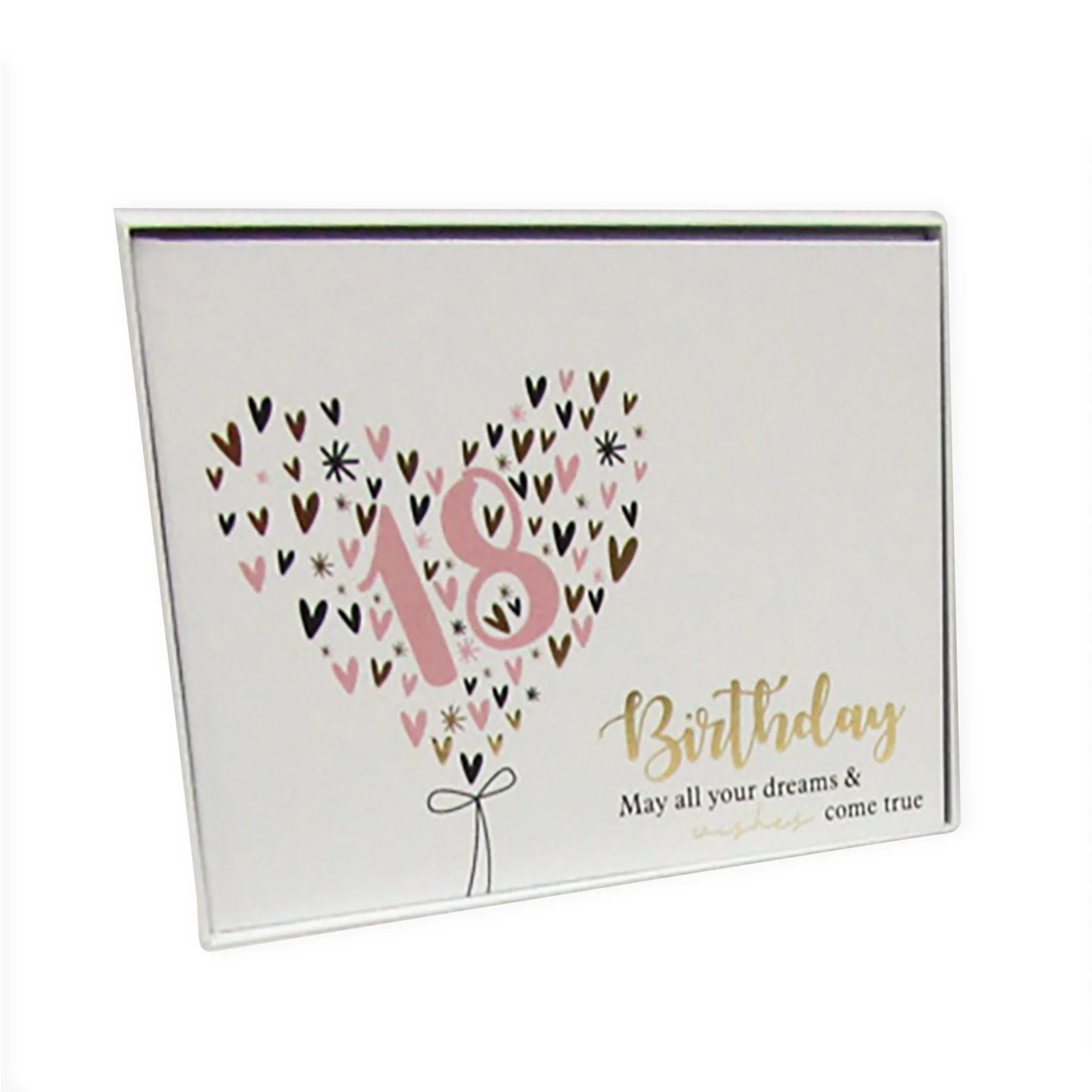 18th Heart Guest Book - 23cm x 18cm
