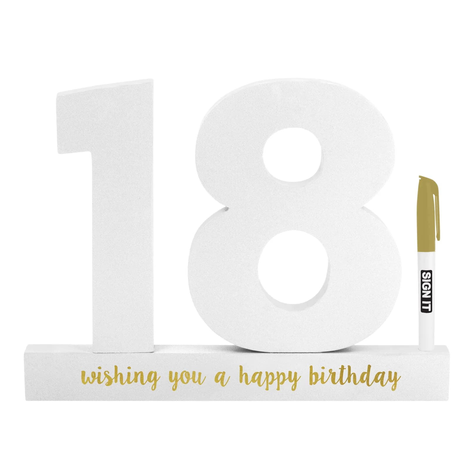 18th White Signature Block With Marker