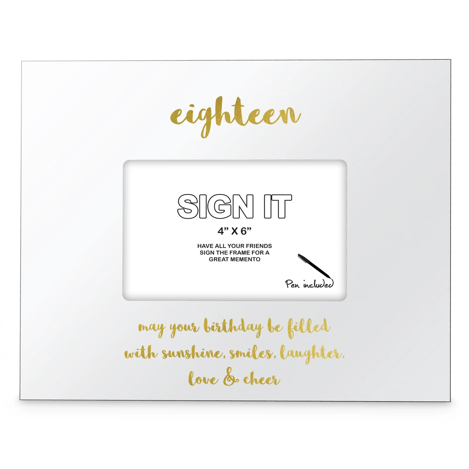 18th Sign It Picture Frame
