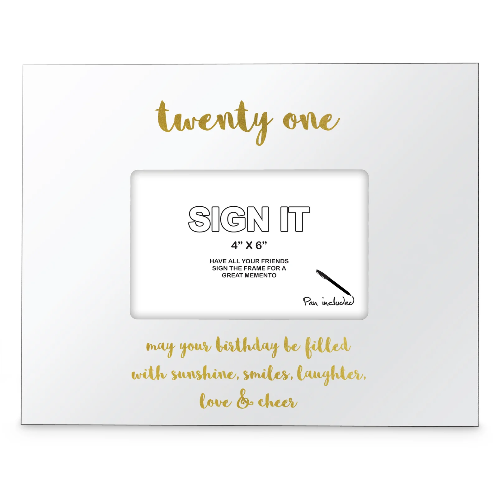 21st Sign It Picture Frame