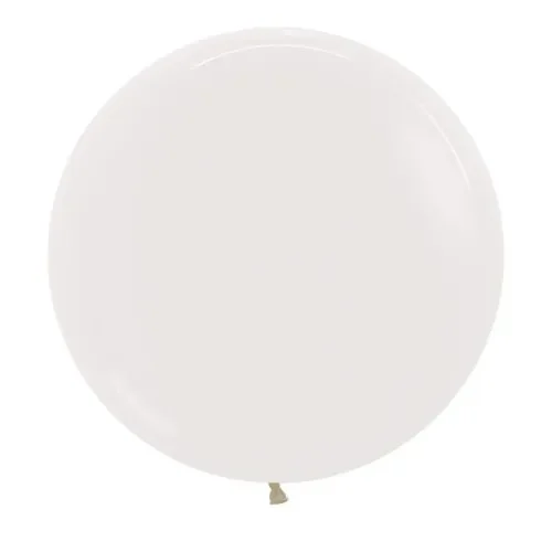 60cm Crystal Clear Latex Balloons - Pk 3