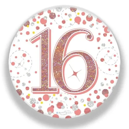 BADGE 75MM FIZZ #16 RGOLD P1