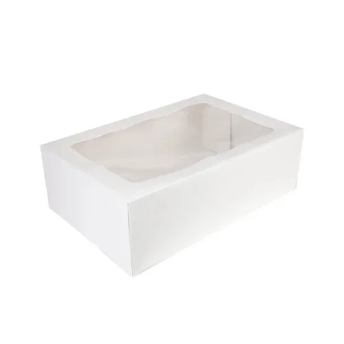 Mondo White Cake Box 6in Tall Rect 16in x 20in