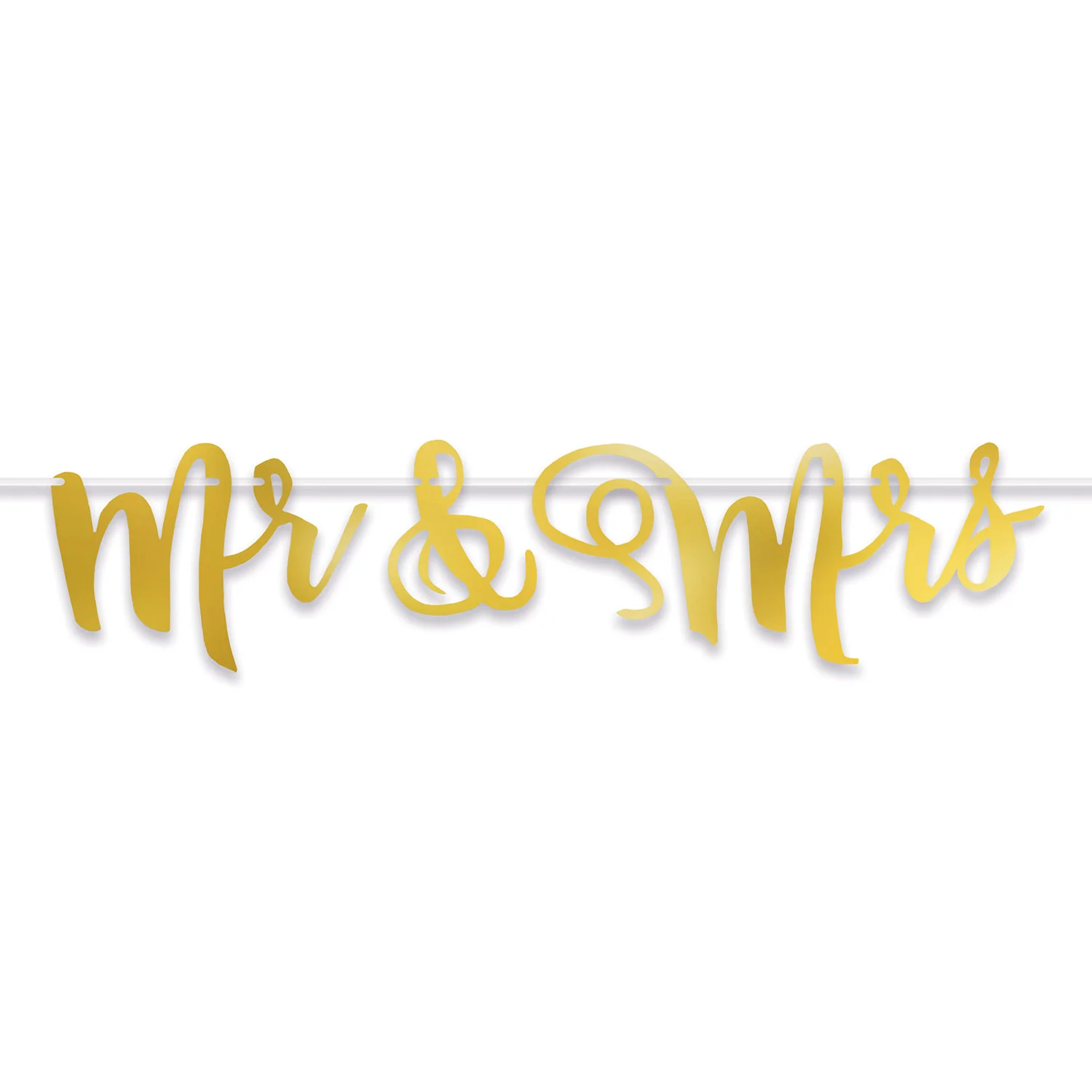 Mr. & Mrs. Foil Streamer (1.52m)