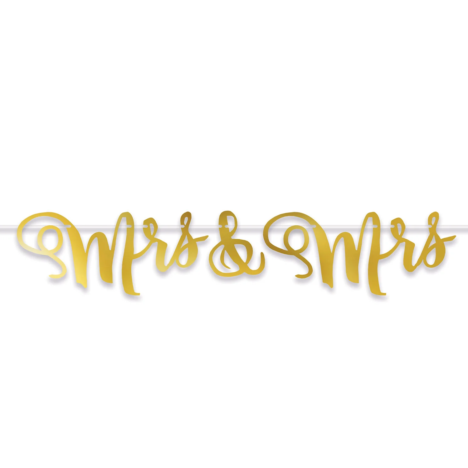 Mrs. & Mrs. Foil Streamer (1.52m)**