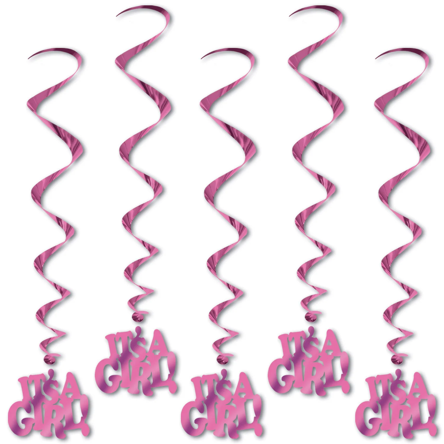 It's A Girl! Whirls - Pk 5*