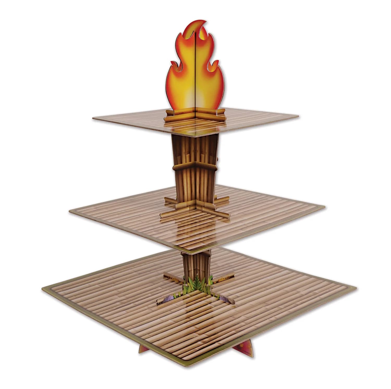 Tiki Torch Cupcake Stand (29x39cm)
