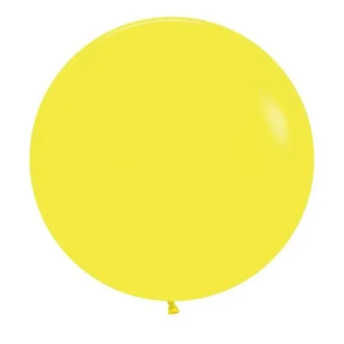 Yellow Fashion Sempertex Balloons (60cm) - Pk 3