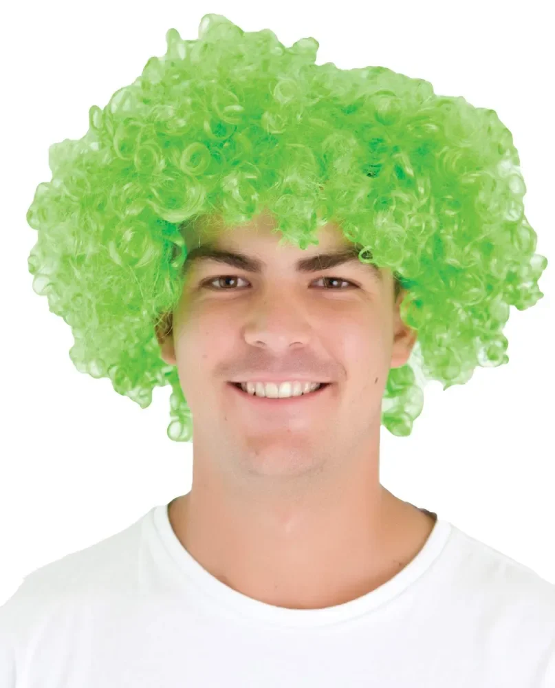 Green Deluxe Jumbo Afro Wig