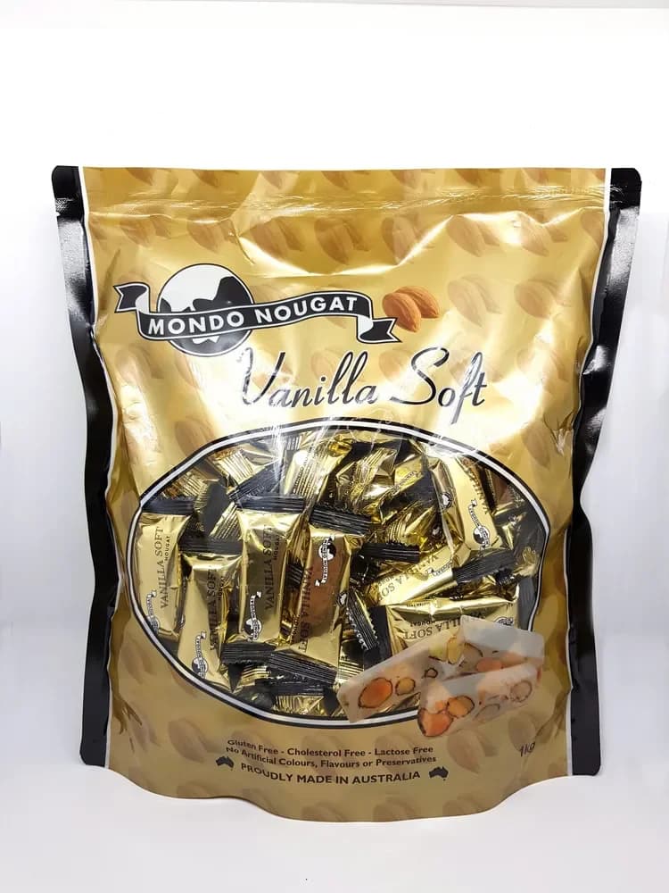 Mondo Nougat Vanilla Soft - 1kg Bulk