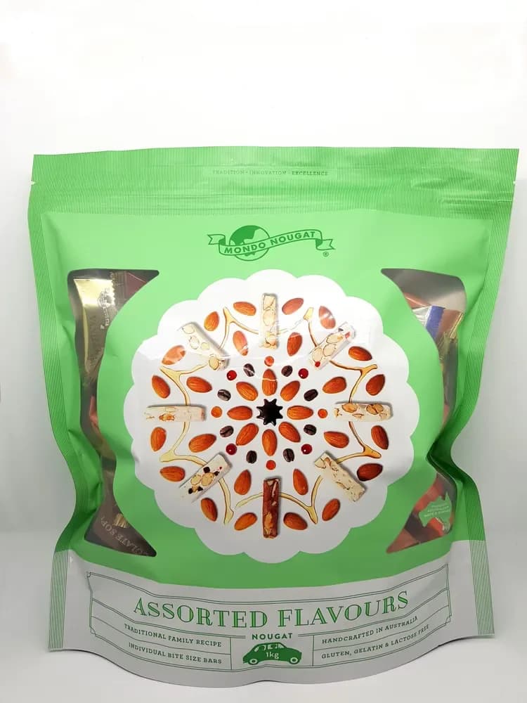Mondo Nougat Assorted Nougats - 1kg Bulk