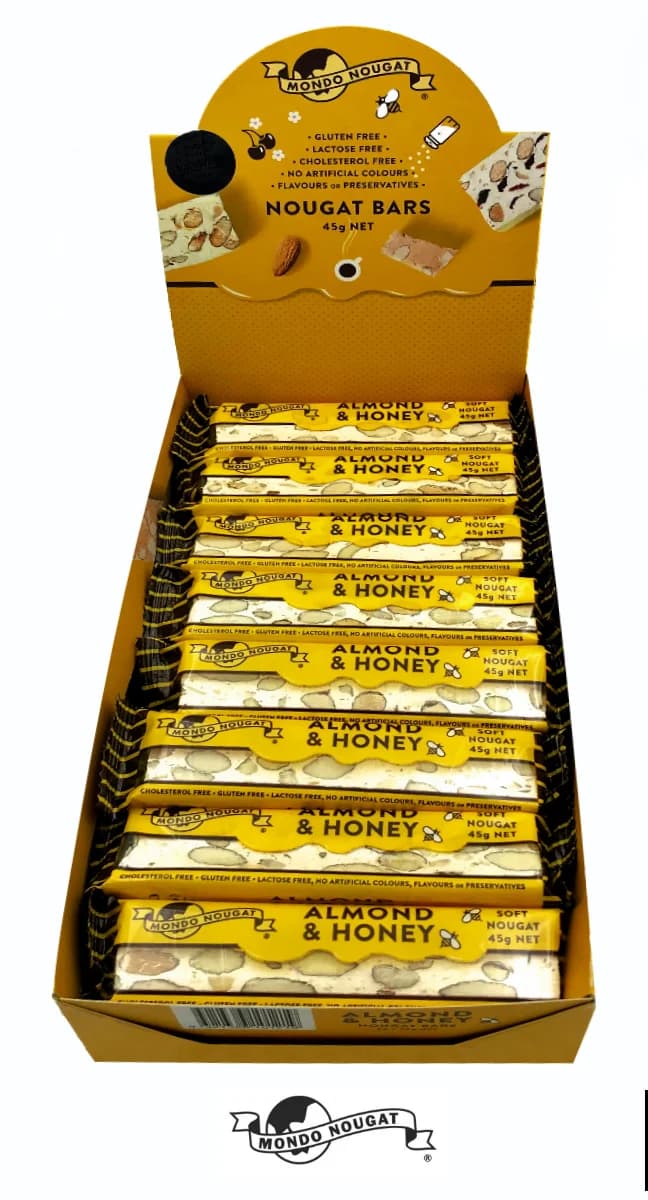 Mondo Nougat Almond & Honey Nougat Bar (45g)