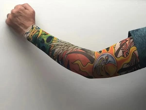 Skull/Sun Tattoo Sleeve (Single)