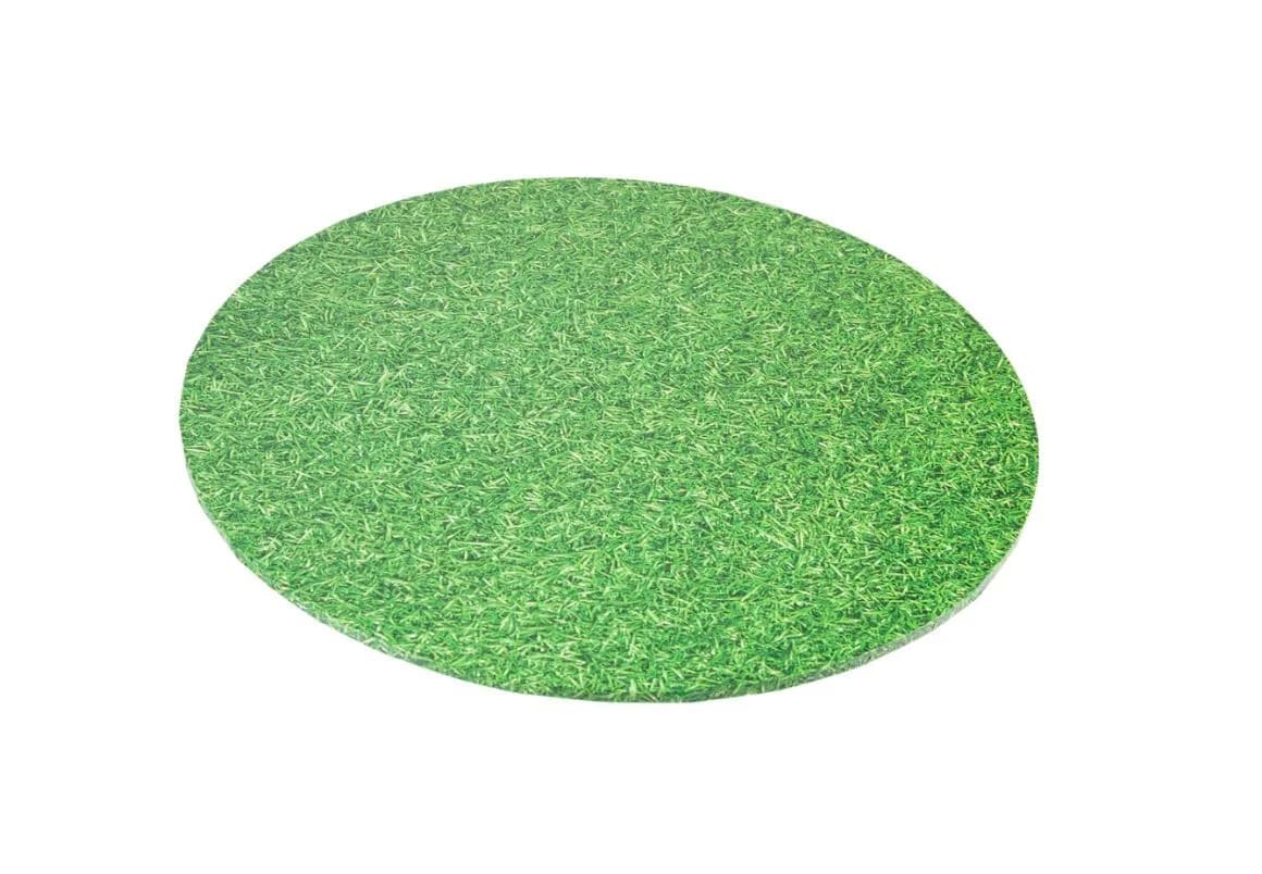 Mondo Cake Board Round Grass 14in/35cm