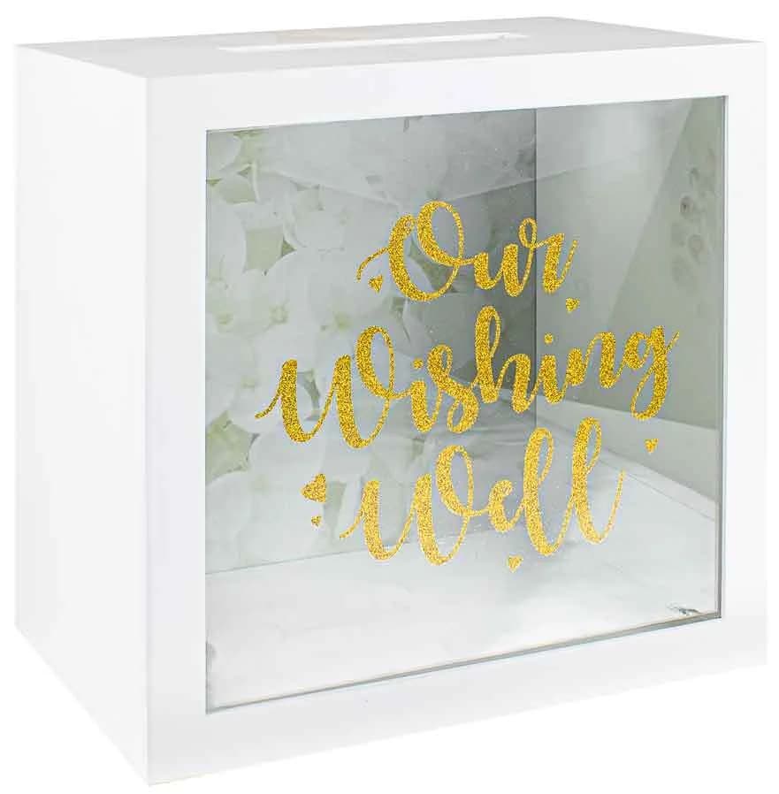 White/Gold 'Our Wishing Well' Wedding Box