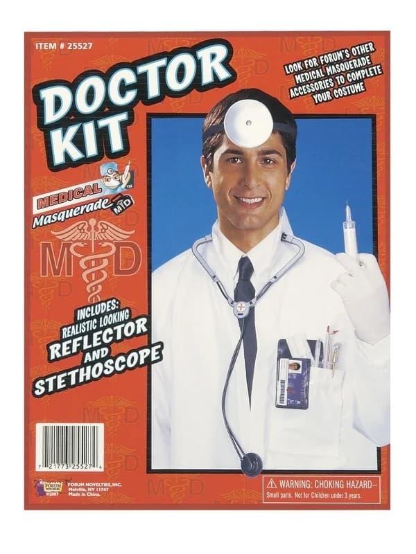 Doctor's Stethoscope & Mirror Kit