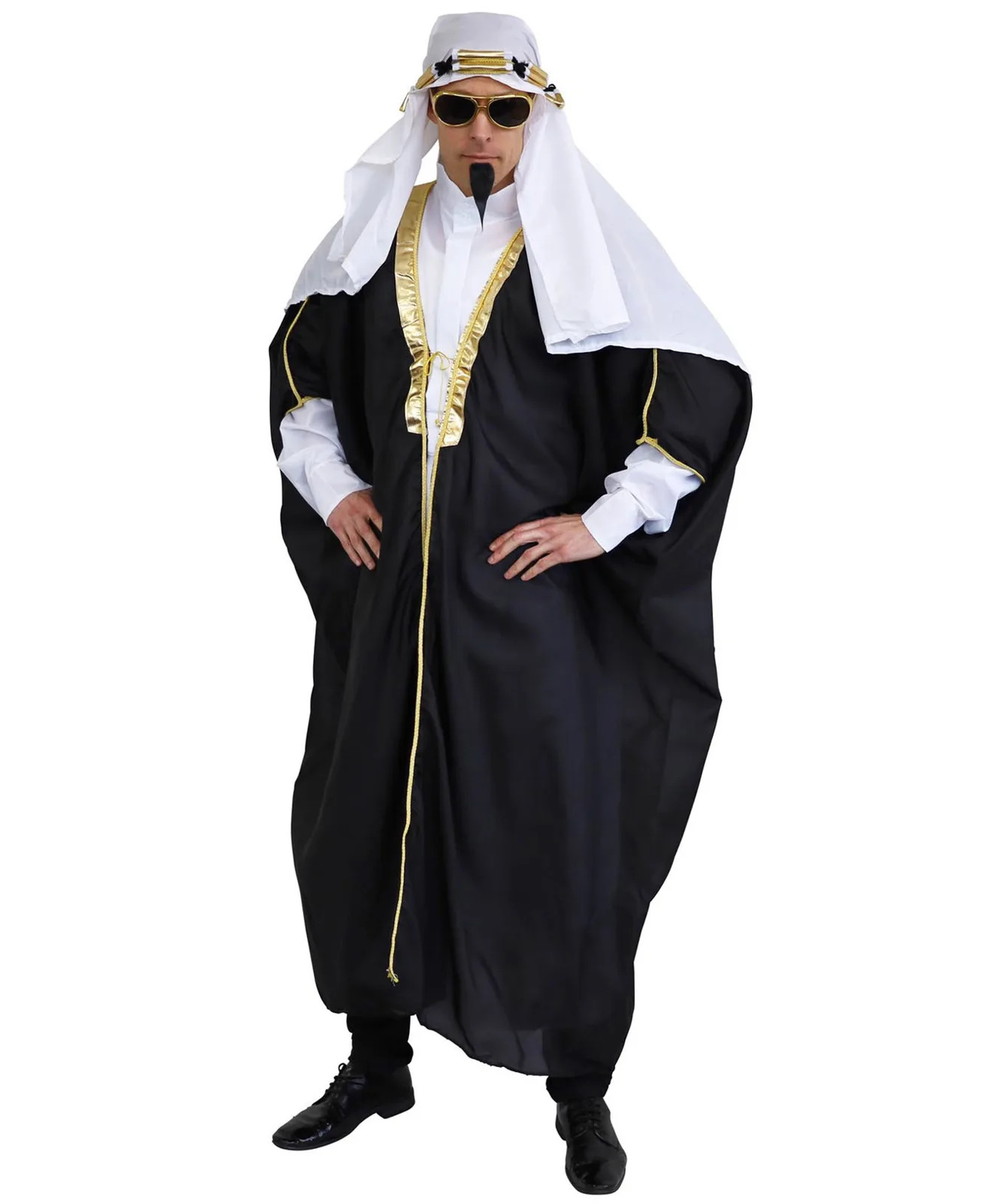 Adults Arab Sheikh Costume - front view, worn by model