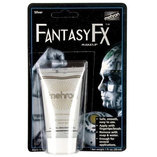 Mehron Silver Fantasy FX Makeup Paint (30ml)