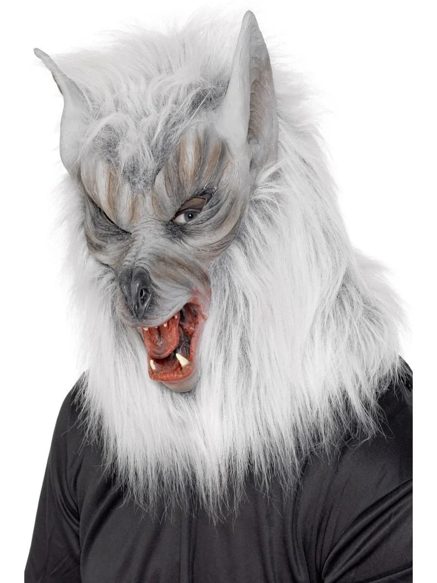 Adult's Silver Wolf Mask