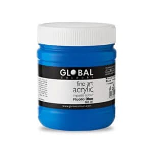 Fluoro Blue Impasto Acrylic Paint (500ml)