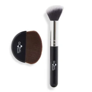 Glitter Applicator + Duster Cosmetic Brush Set - Pk 2
