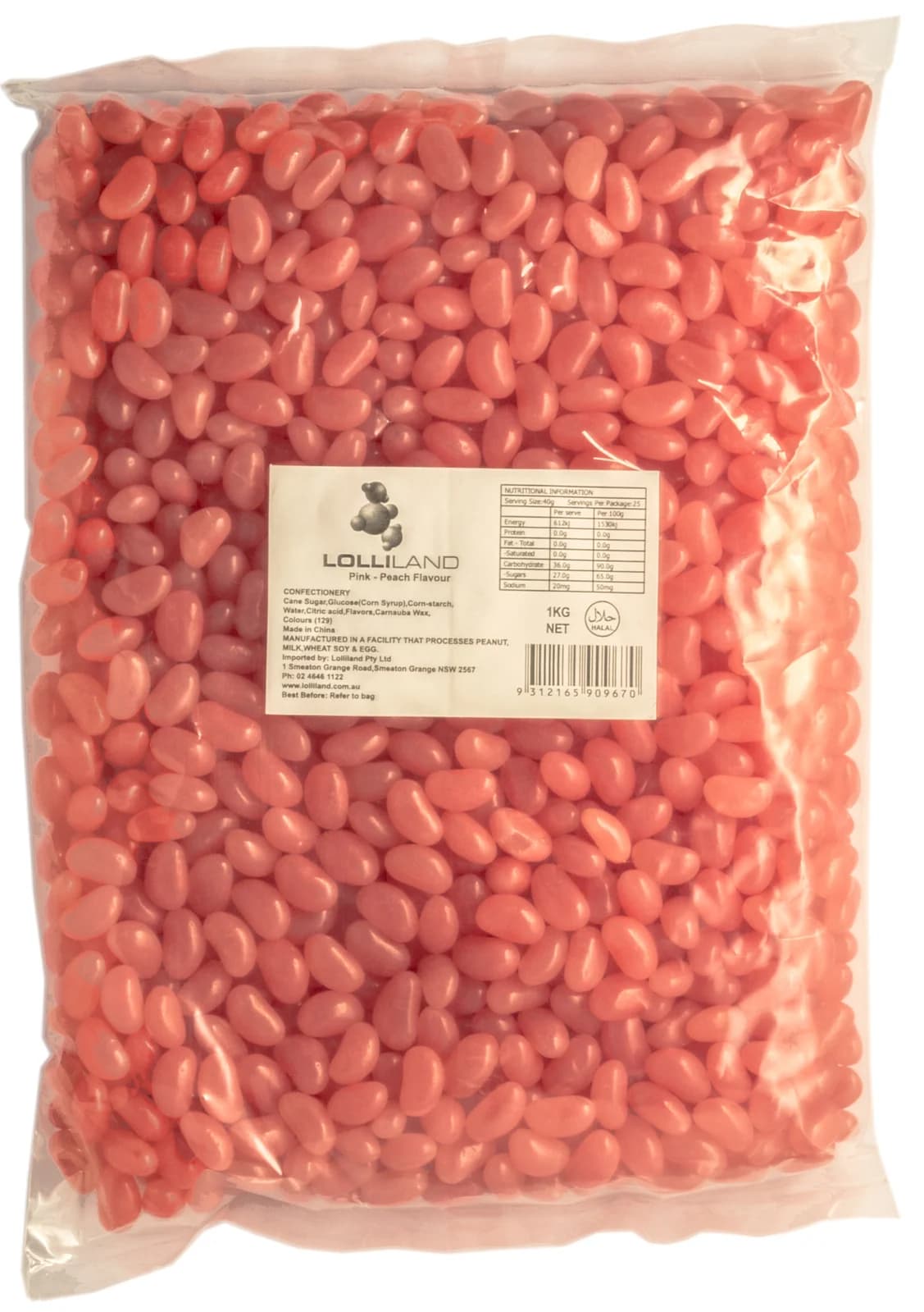 Bulk Pink Jelly Beans (1kg)