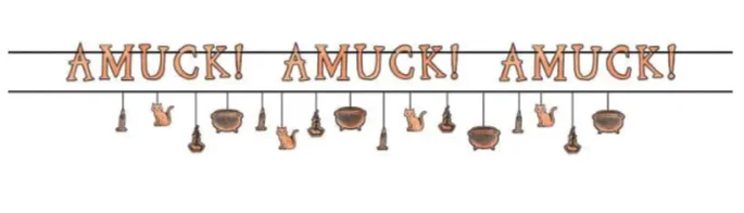 Hocus Pocus Halloween Banner Kit (3.65m) - Pk 2*