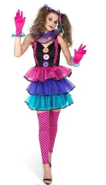 Women's Carnival Clown Costume