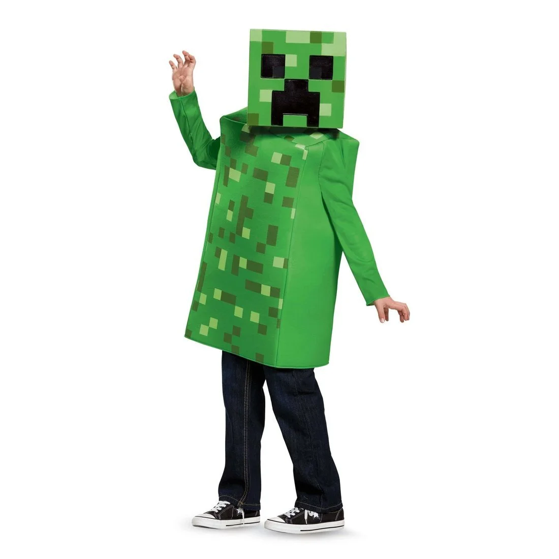 Kids Classic Minecraft Creeper Costume - M