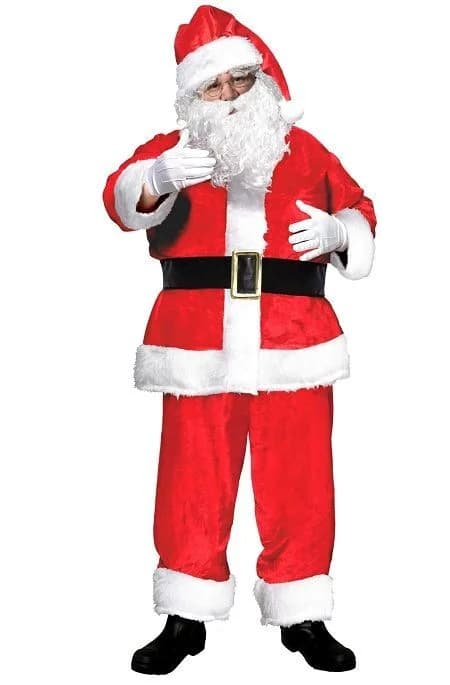 Adults Santa Claus Full Costume Kit