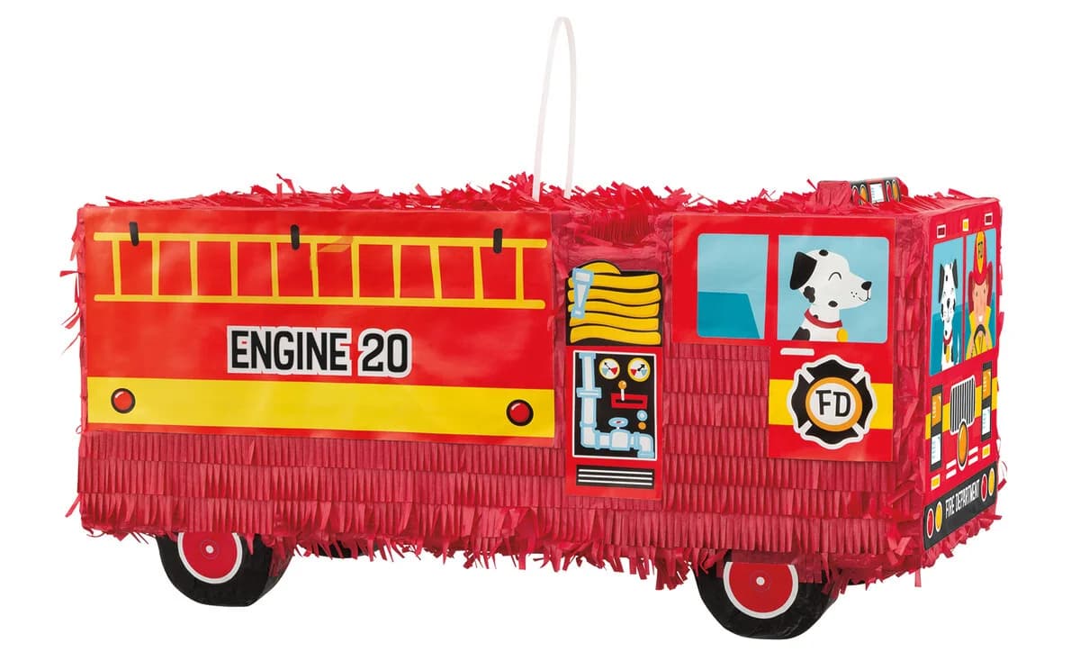 Red Fire Engine 3D Pinata (24x47cm)