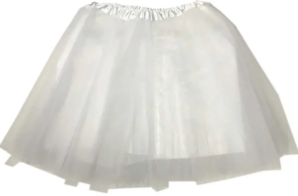 White 40cm Lined 4 layer Tutu 6/120