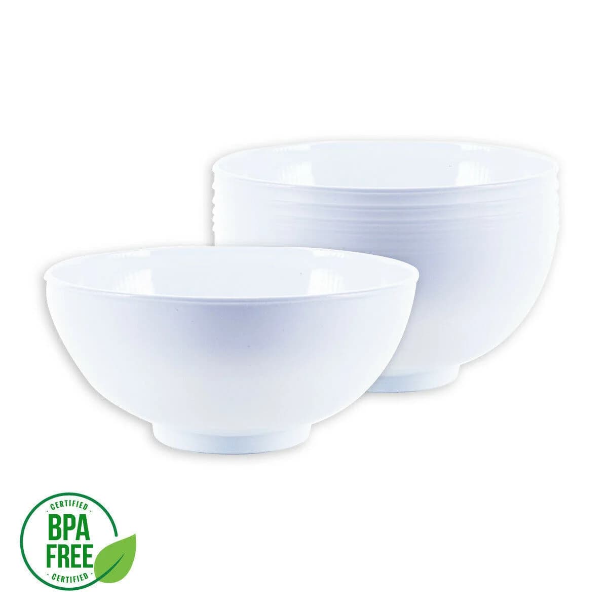 White Melamine Bowl (17x8cm)