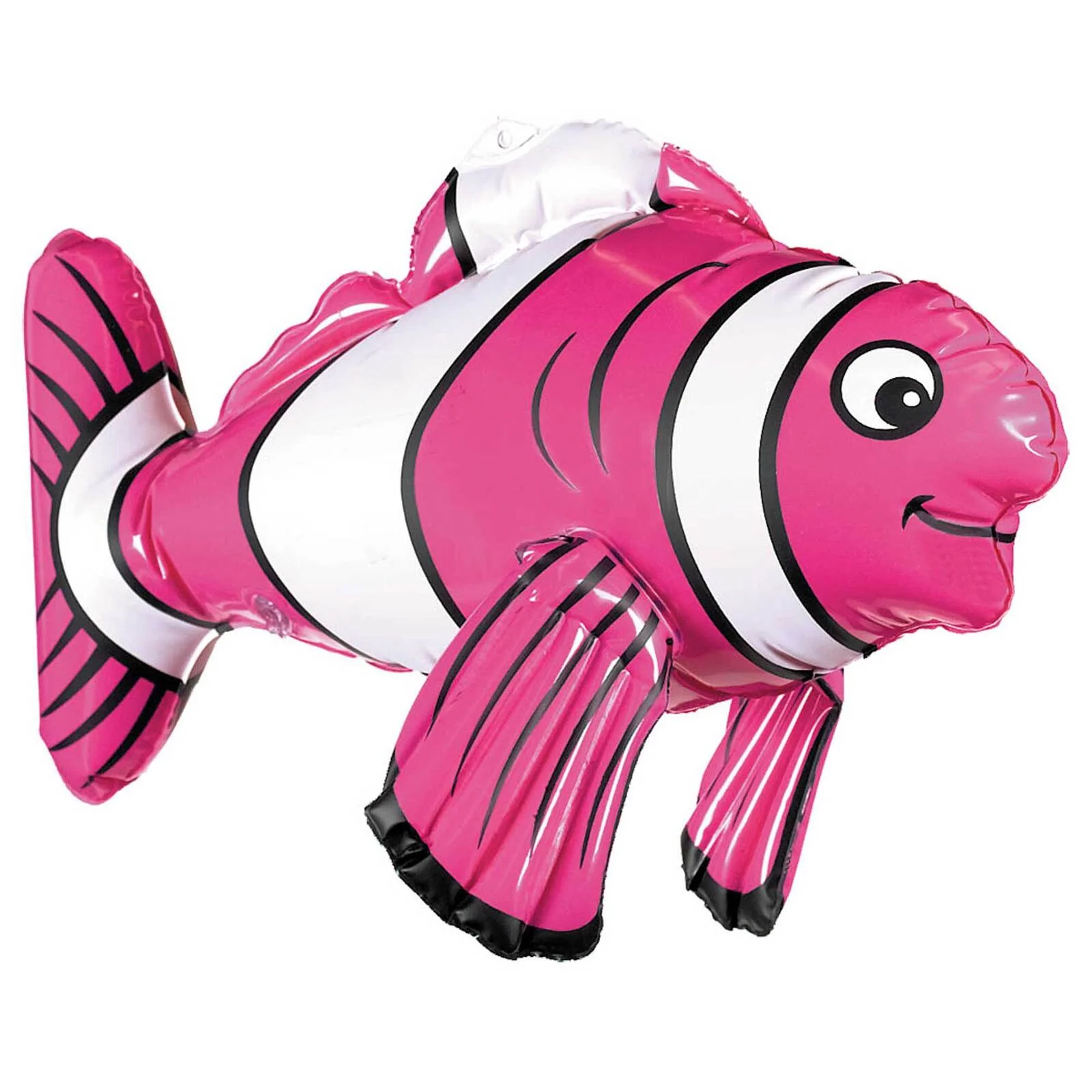 (Asstd. Colours) Inflatable Striped Clownfish (43cm)