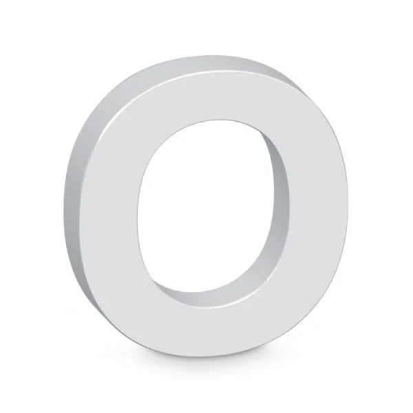 "O" White Letter Prop (20cm)