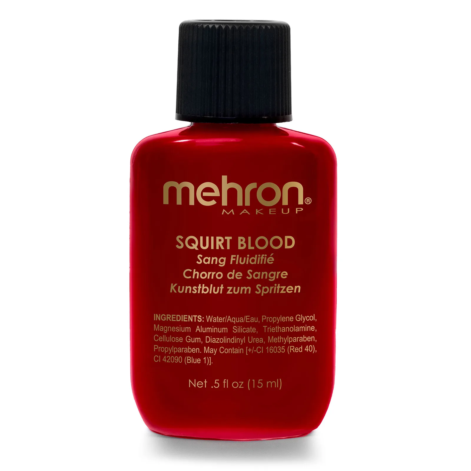 Mehron Bright Arterial Squirt Blood (14ml) - out of the packet