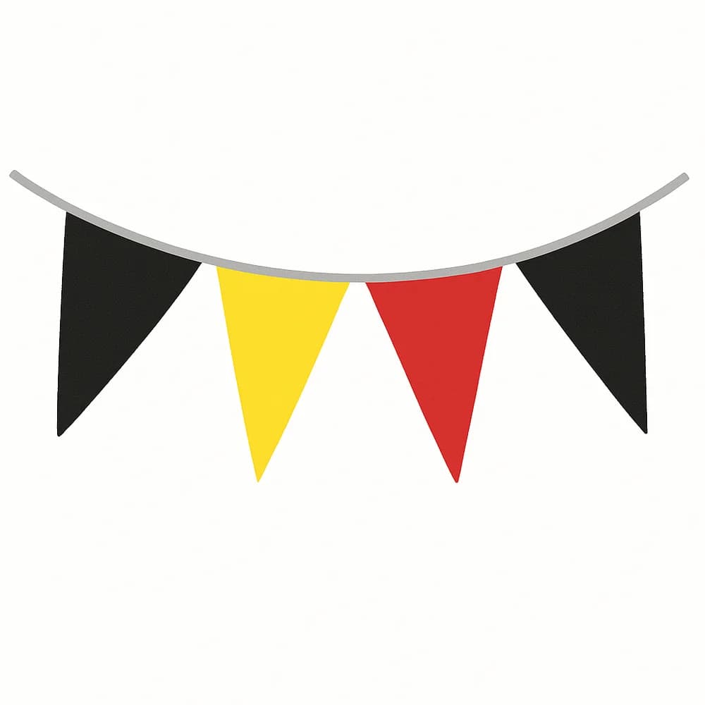 Aboriginal Flag Colours Bunting 4.5m