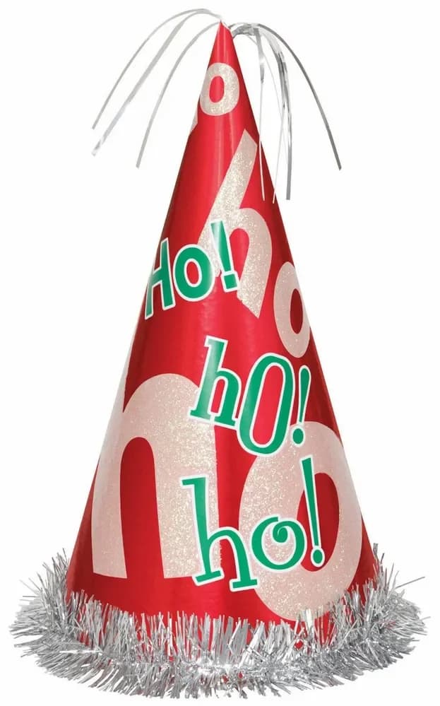 "Ho Ho Ho" Jumbo Party Hat (33cm)
