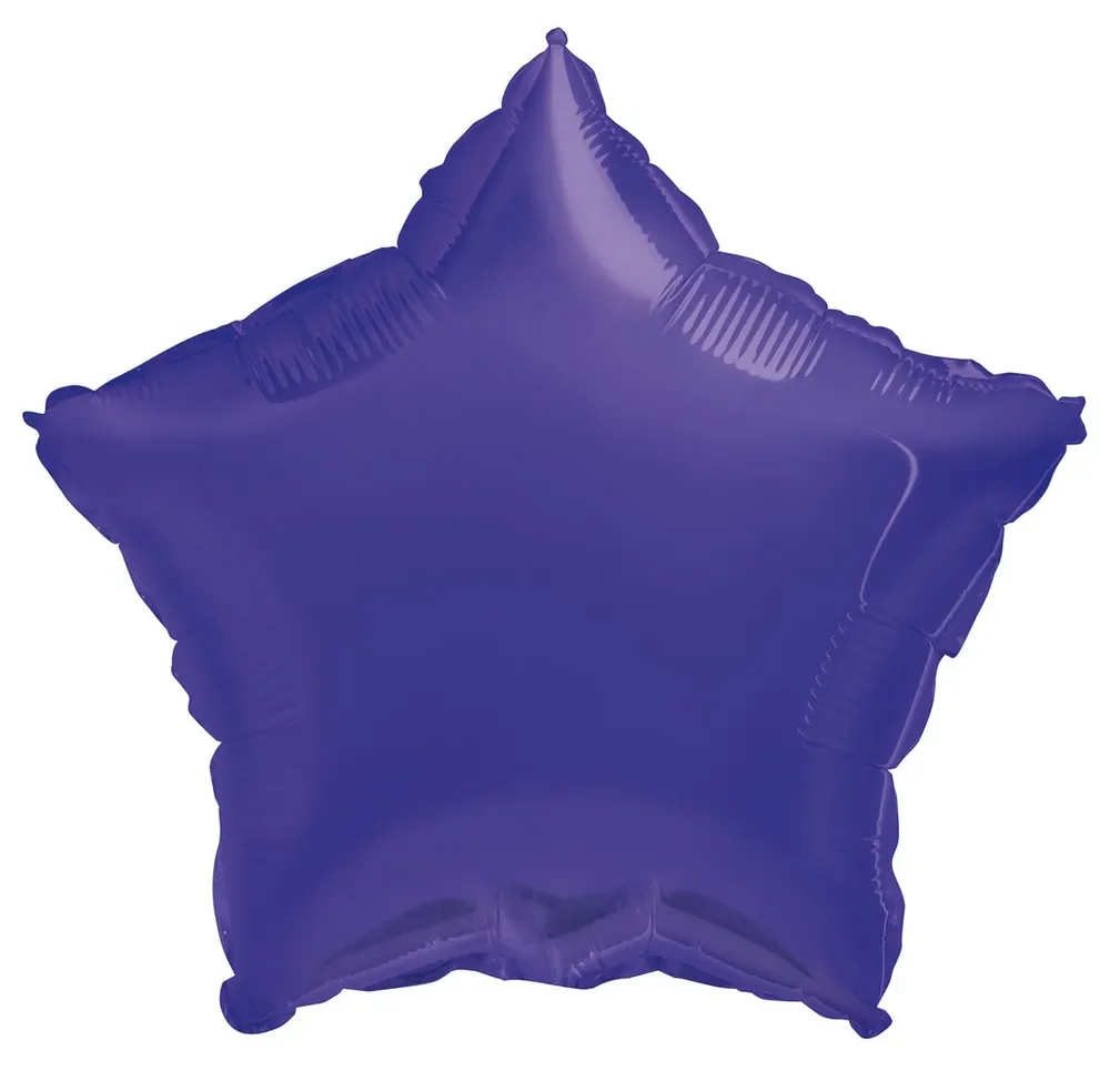 Deep Purple Star Foil Balloon (45cm)