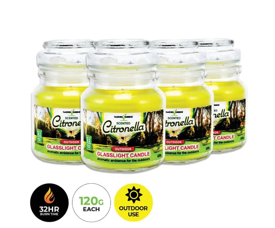 Glass Jar Citronella Scented Candle (120g)