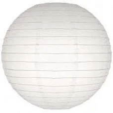 Large Round White Paper Lantern (40cm)