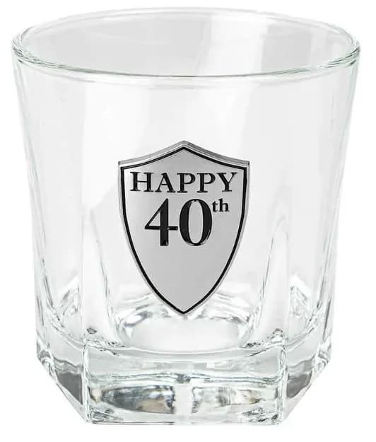 40th Birthday Whisky Glass (210ml)