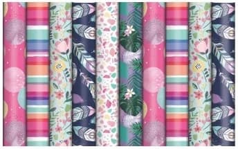 Assorted 'Feminine' Wrapping Paper (300x70cm)